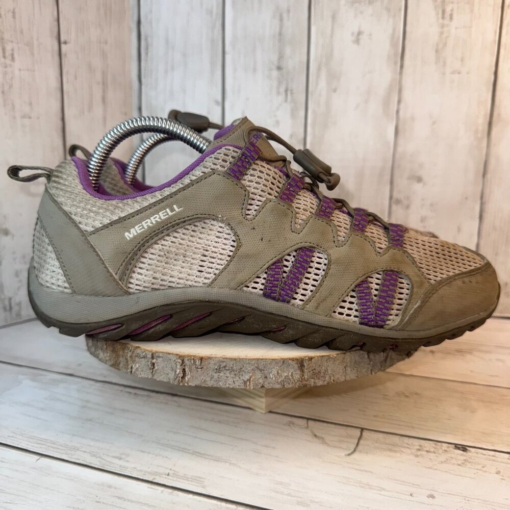 Merrell Aluminum Dewberry Hiking Shoes Womens Size 9.5 Trail Sneakers Mesh - Picture 3 of 8